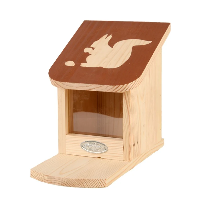 Eichhörnchen Futterhaus 'Anton' (aus Kiefernholz)