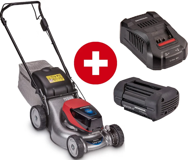 Honda Akku-Rasenmäher HRG 416 XB PE Set mit 4 Ah Akku und Schnell-Ladegerät