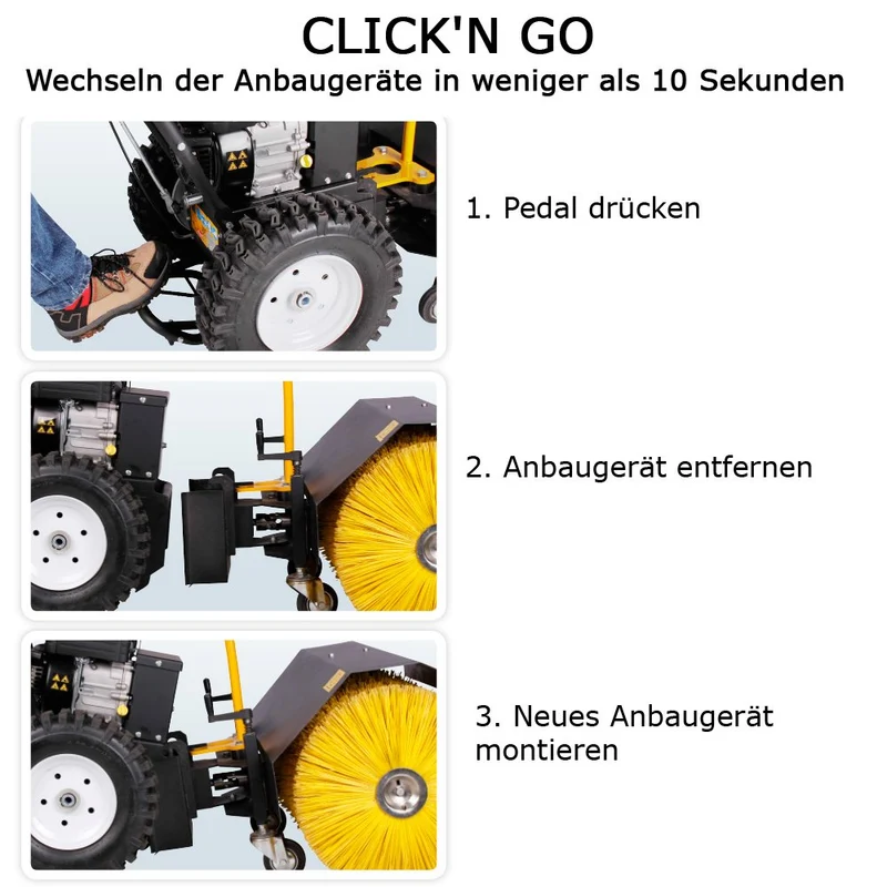 Texas Multimaschine COMBI 800TG + 80 cm Kehrbürste