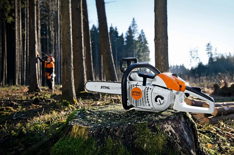 STIHL Profi Motorsäge MS 201 C-M, PS3, Schienenlänge 35cm
