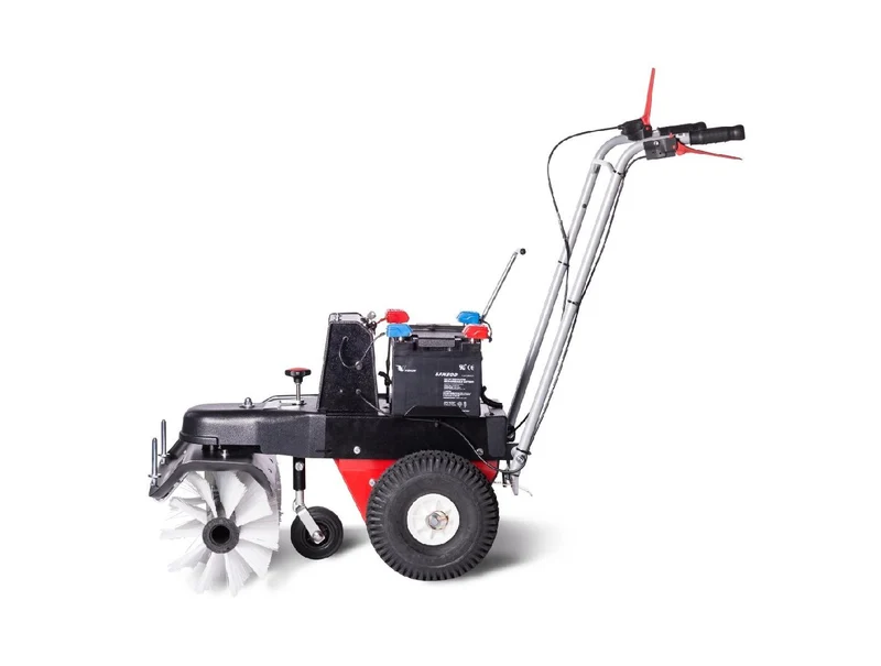 4F Schmutz- und Schneekehrmaschine Limpar Akku 52 mit Winterkehrbürstensatz