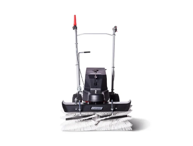 4F Schmutz- und Schneekehrmaschine Limpar Akku 26 mit Seitenbesen Links