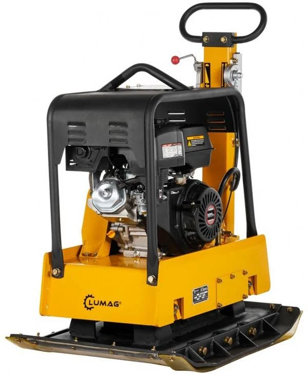 Lumag Benzin-Rüttelplatte RP 300 HPCA inkl. Gummimatte und Fahrwerk
