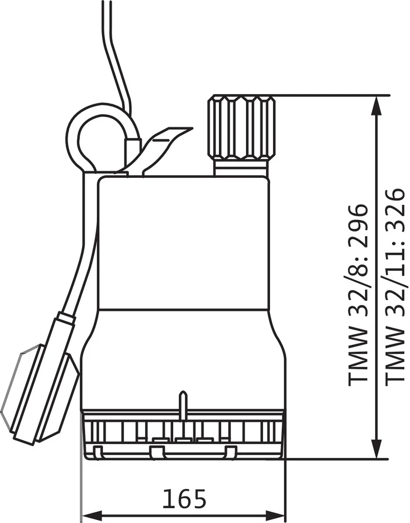 Wilo Schmutzwasser-Tauchmotorpumpe Drain TMW
