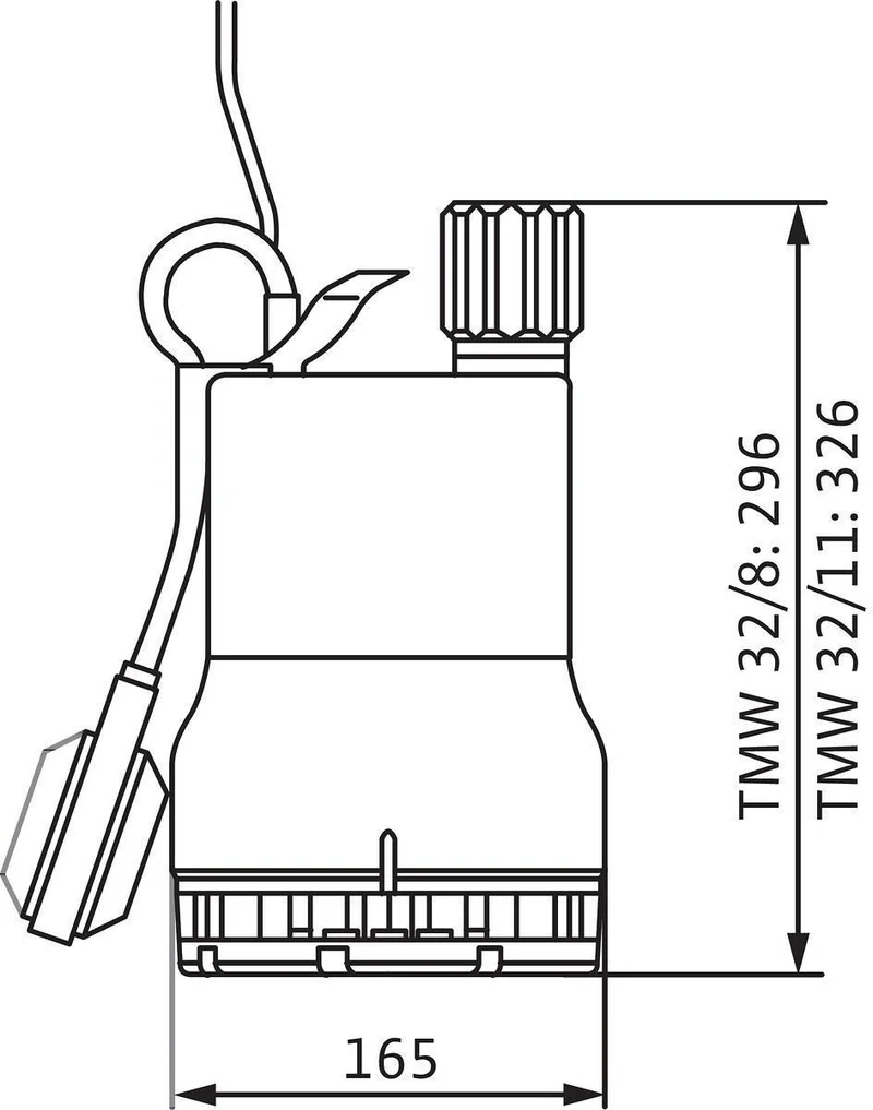 Wilo Schmutzwasser-Tauchmotorpumpe Drain TMW