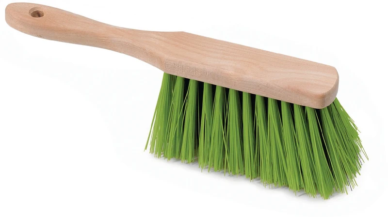 Nölle Profi Brush Handfeger Elaston/PET mit Holzrücken, für feinen Schmutz