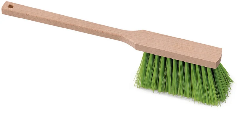 Nölle Profi Brush Handfeger Elaston/PET mit Holzrücken, für feinen Schmutz