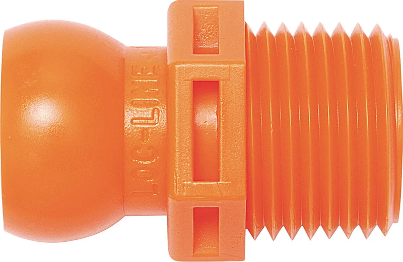 Gewindenippel Gr. 1/2 ” R Btl. m. 4 St. Loc-Line