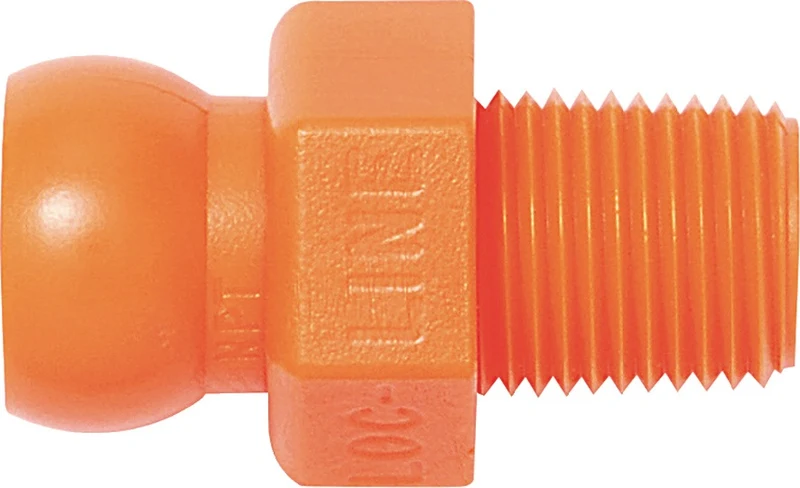LOC-LINE Gewindenippel Gr. 1/4″ R Beutel mit 4 Stück, 6,35 mm