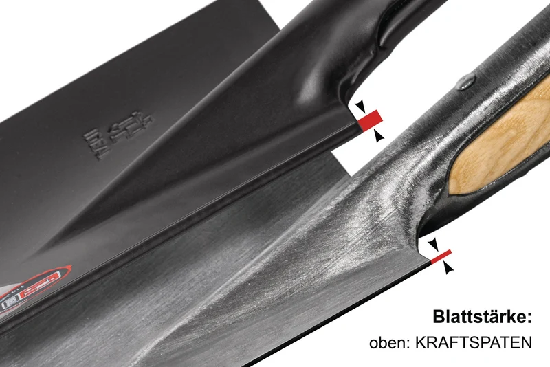 Kraftspaten m.Hartholzknauf IDEAL
