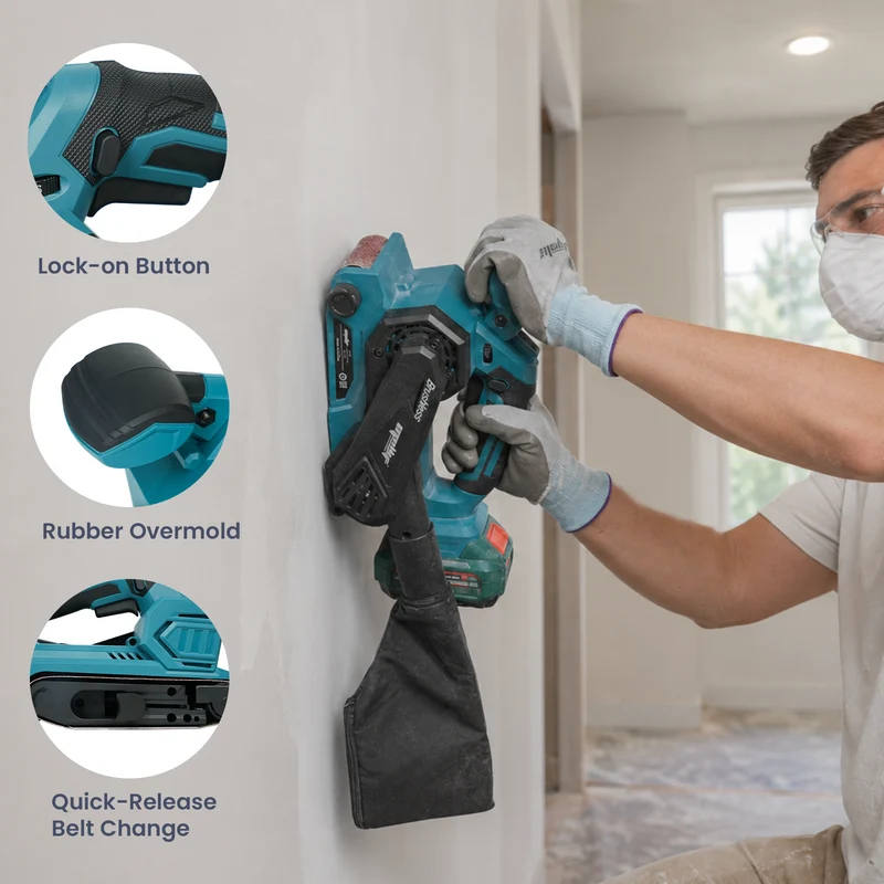 Mellif Akku Bandschleifer für Makita Akku 18V