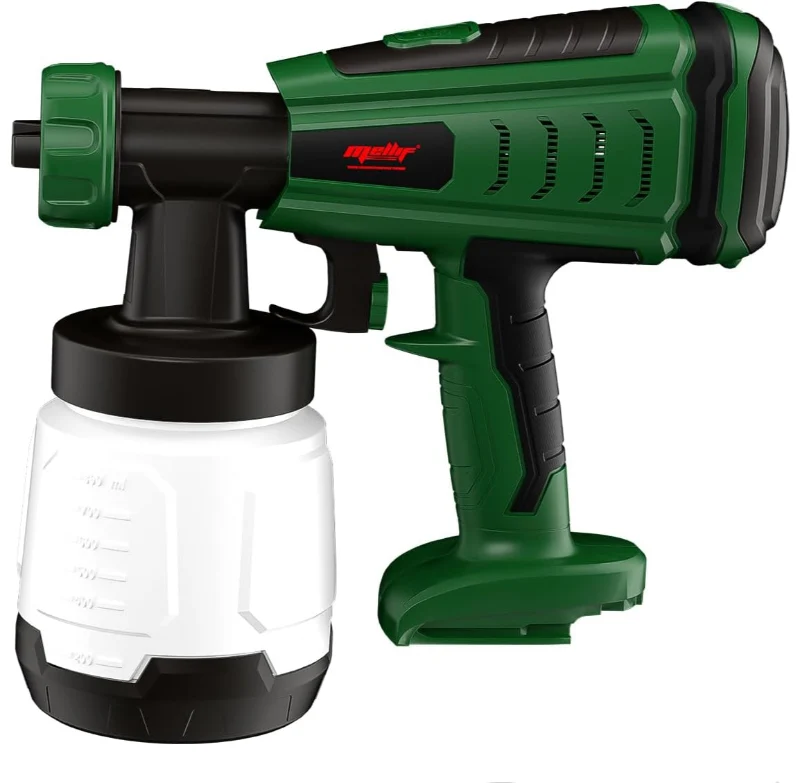 Mellif Akku Farbsprühsystem für Bosch Akku 18V, Grün