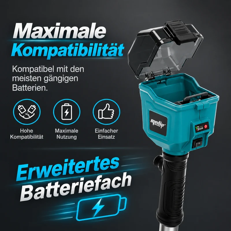 Mellif Akku Regenfasspumpe für Makita Akku 18V, Blau