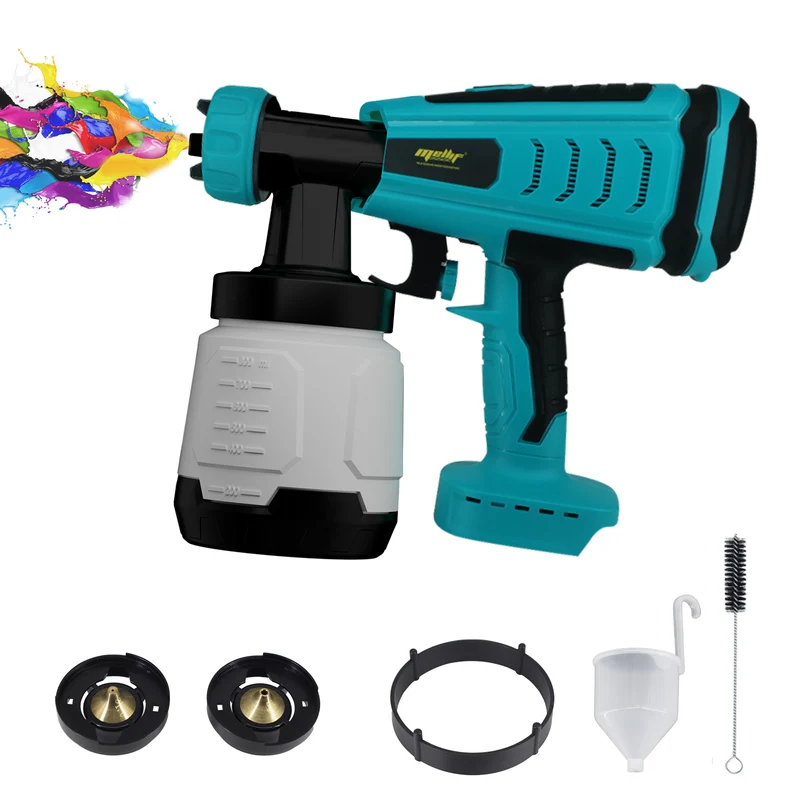 Mellif Akku Farbsprühsystem für Makita Akku 18V, Blau