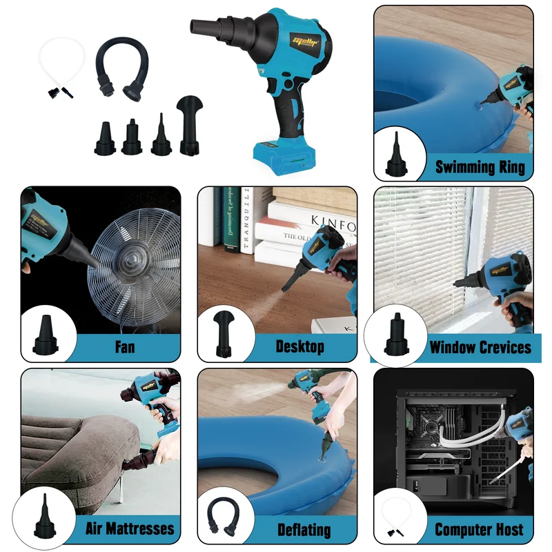 Vorbestellung-Mellif Akku-Gebläse für Makita Akku 18V（MFDA003）
