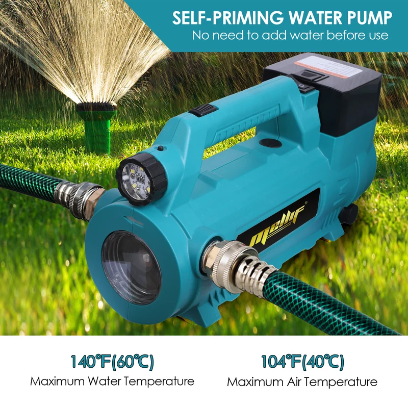 Mellif Akku Wasserpumpe für Makita Akku 18V