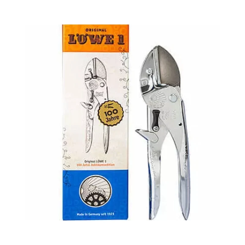 Original LÖWE 1.100 Jubiläumsedition – Amboss-Gartenschere im Nostalgie-Design