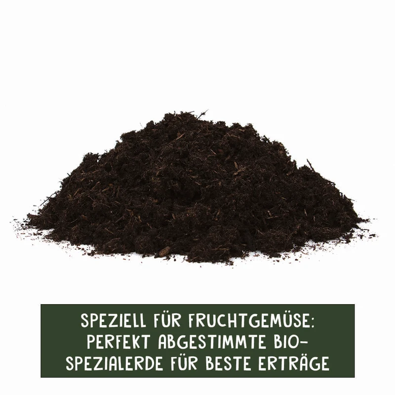 Floragard Bio-Erde Lecker - Tomaten, Gemüse, Beeren & Hochbeete - 3x20l Vorteilspaket