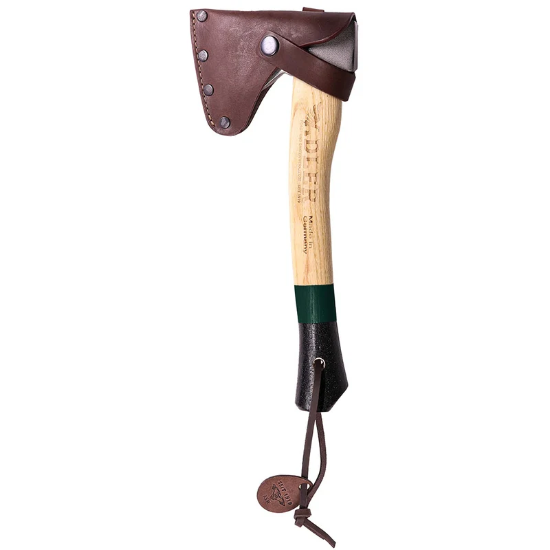 Adler Campingbeil mit Lederschutz