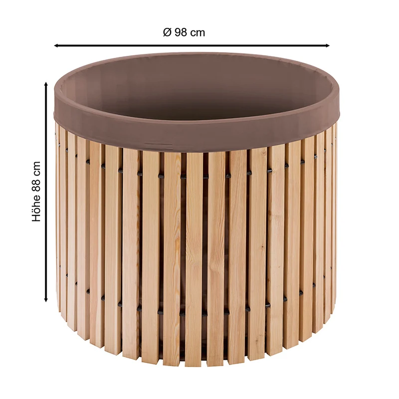 Beckmann-Regentonne 600 Liter aus Lärchenholz