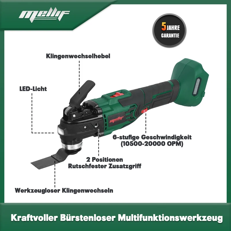 Mellif Oszillierendes Multifunktionswerkzeug (MFOMT03)