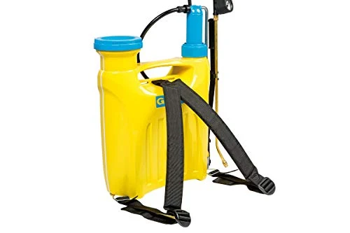 GLORIA Kolbenrückensprühgerät Hobby 1200 | 12 L Gartenspritze | Rückenspritze mit Druckregler | Gepolsterte Schultergurte