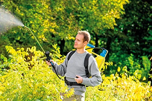 GLORIA Kolbenrückensprühgerät Hobby 1800 | 18 L Gartenspritze | Rückenspritze mit Druckregler | Gepolsterte Schultergurte + Beckengurt