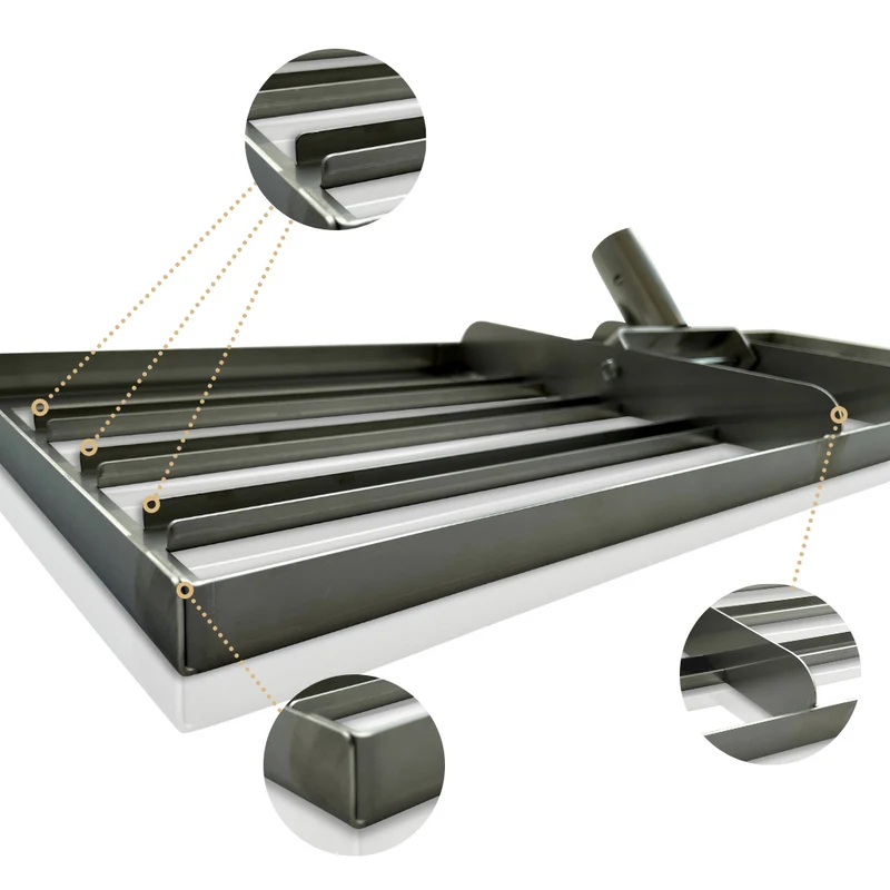 Levelrake "LEVEL MASTER PROFESSIONAL XL", Breite 1m, Rasenrakel aus Edelstahl, Single-Frame Technologie