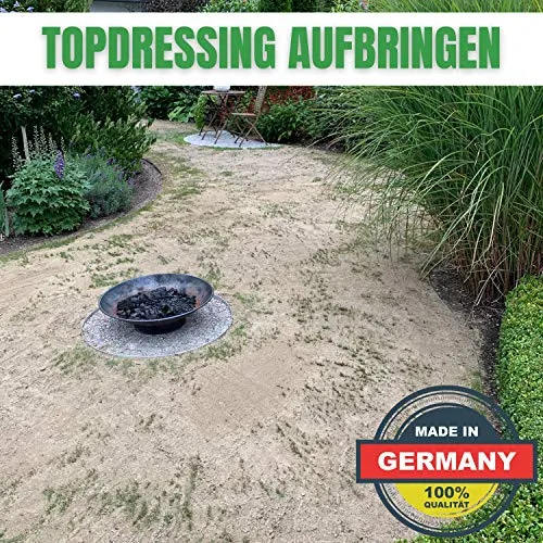 RASENRAKEL RISISANI Leveling-Rake - Level-Rake - Levelawn-Rake - Flächenebner - Topdressing - ohne Stiel