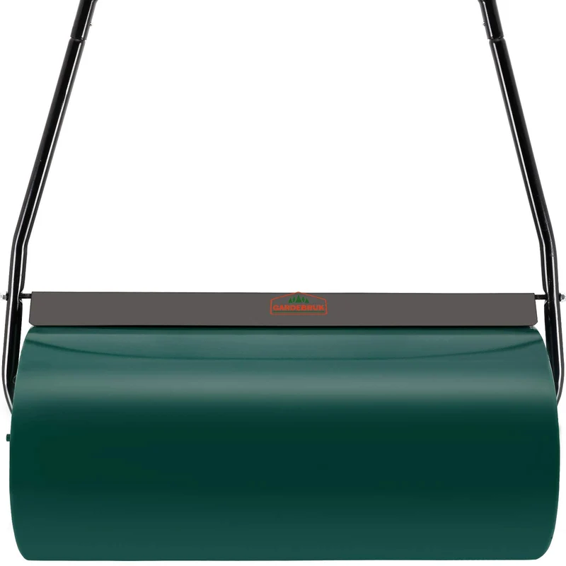 Gardebruk Rasenwalze 60cm 48l Füllvolumen Schmutzabweiser Metall Handwalze Rasenroller Gartenwalze Ackerwalze