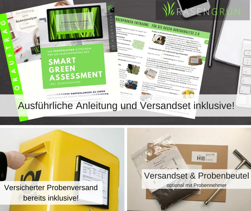 UPGRADE! Rasen - Bodenanalyse 2.0 „BASIC“ (nur bei Kauf eines Probennehmers)
