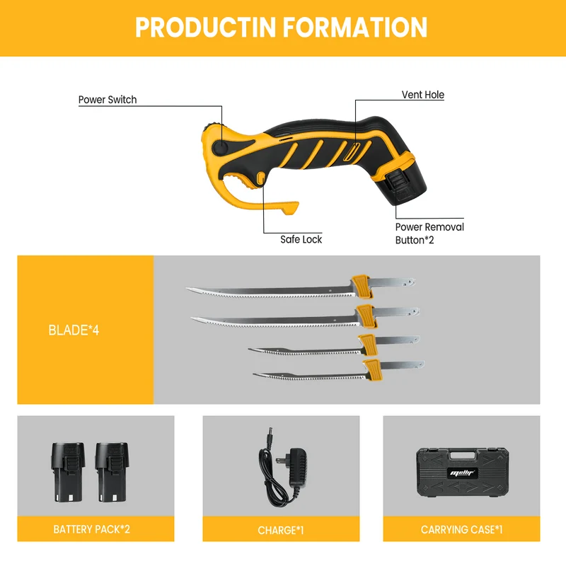 Mellif 12V Electric Fillet Knife（MFFK12Y）