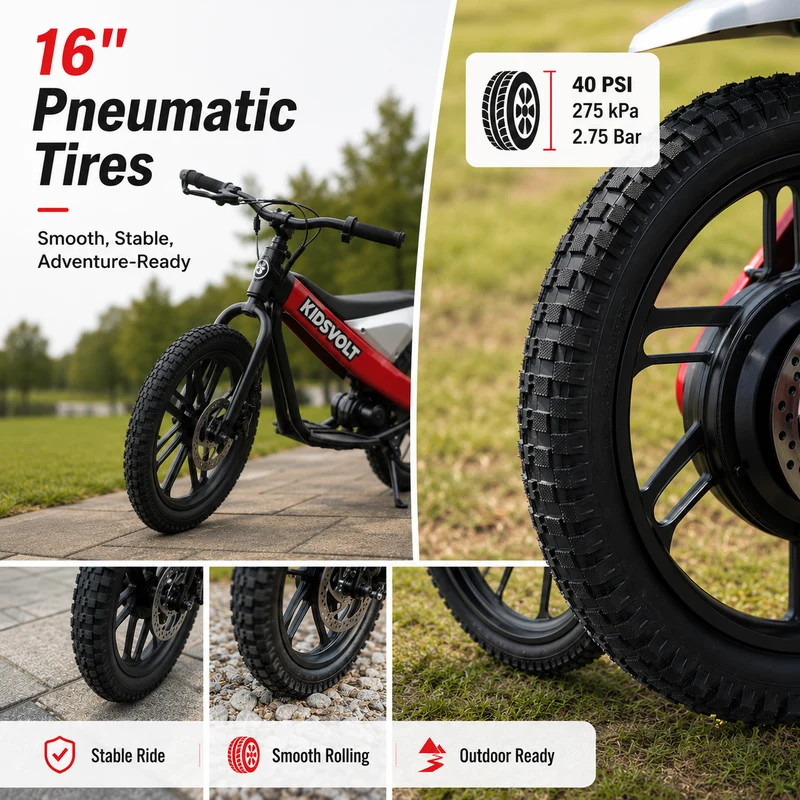 KidsVolt 18V Electric Dirt Bike for Kids（MFTC02）
