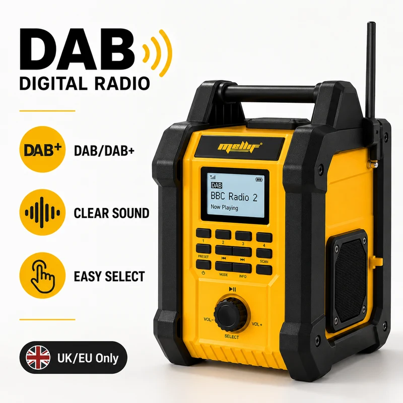 Mellif Jobsite Radio Bluetooth Speaker（MFBSPK01-Y）
