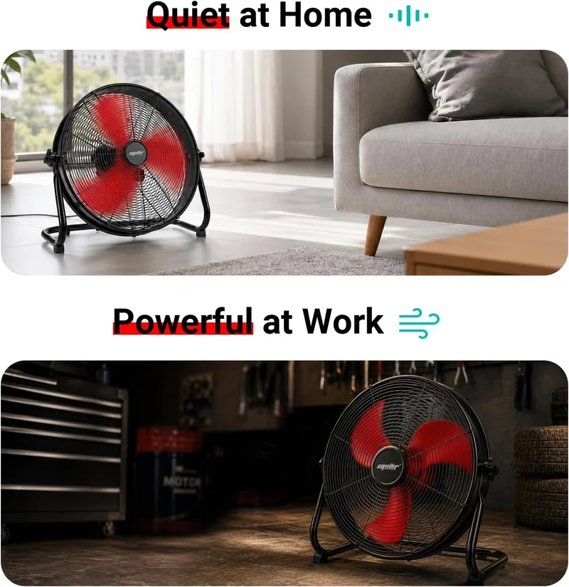 Mellif 18inch Hybrid 18V Portable Fan(MFFS02-18)