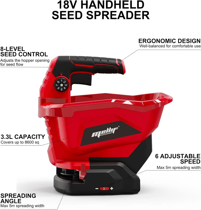 Mellif 3.3L Seed/Salt Spreader（MFSPD02）