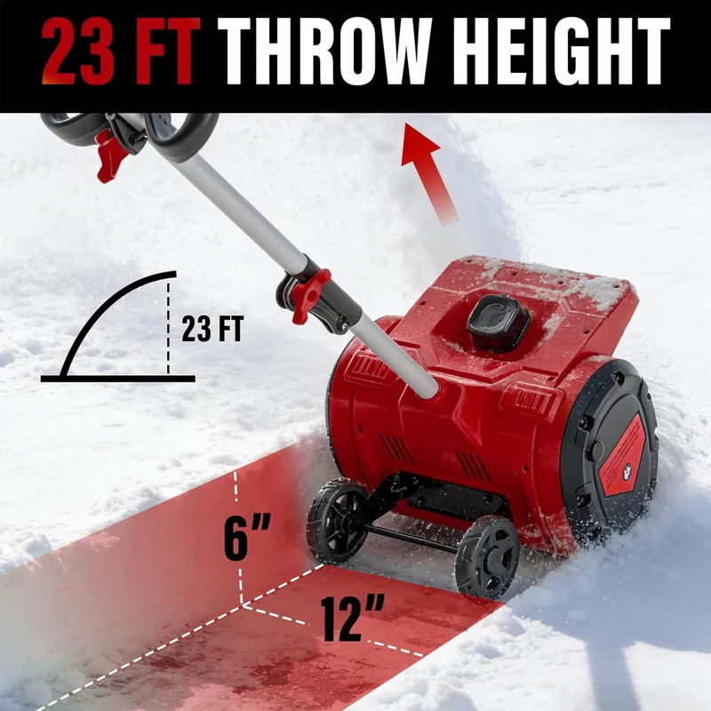 Mellif 14-inch Snow Shovel With Wheel（ZLSS02）