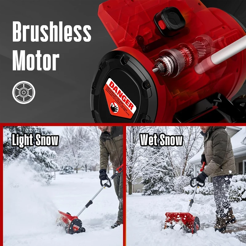 Mellif 14-inch Snow Shovel With Wheel（ZLSS02）