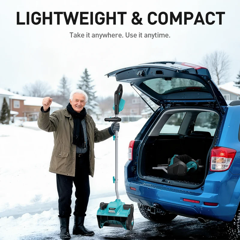 QESOO 12" Cordless 18V Snow Shovel（WRSS12-03)