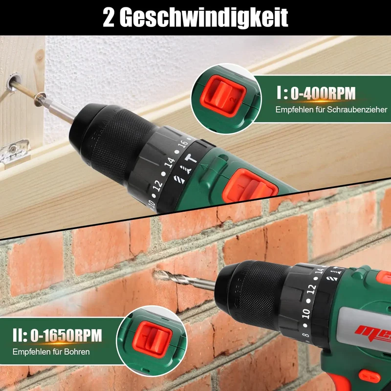 Mellif Cordless Screwdriver,Compatible With Makita 18V Battery (Battery Not Included）