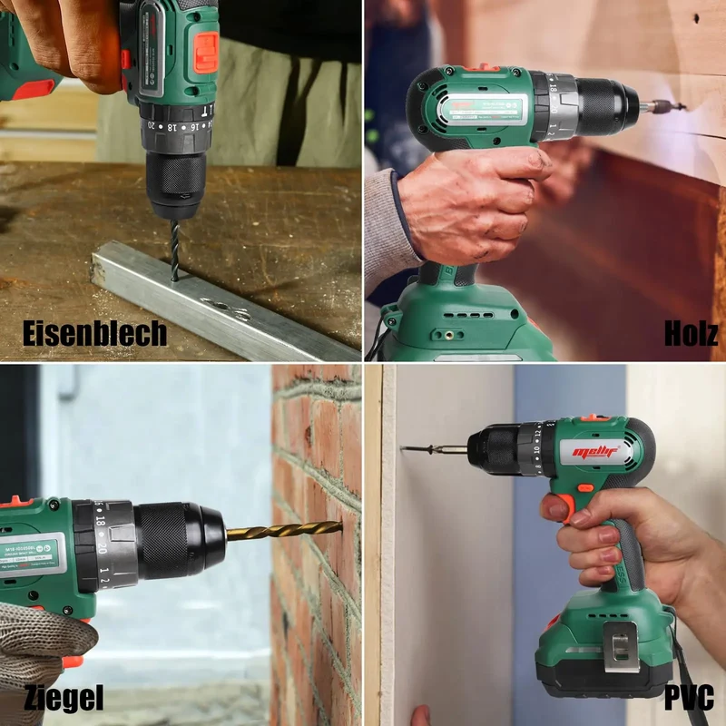 Mellif Cordless Screwdriver,Compatible With Makita 18V Battery (Battery Not Included）