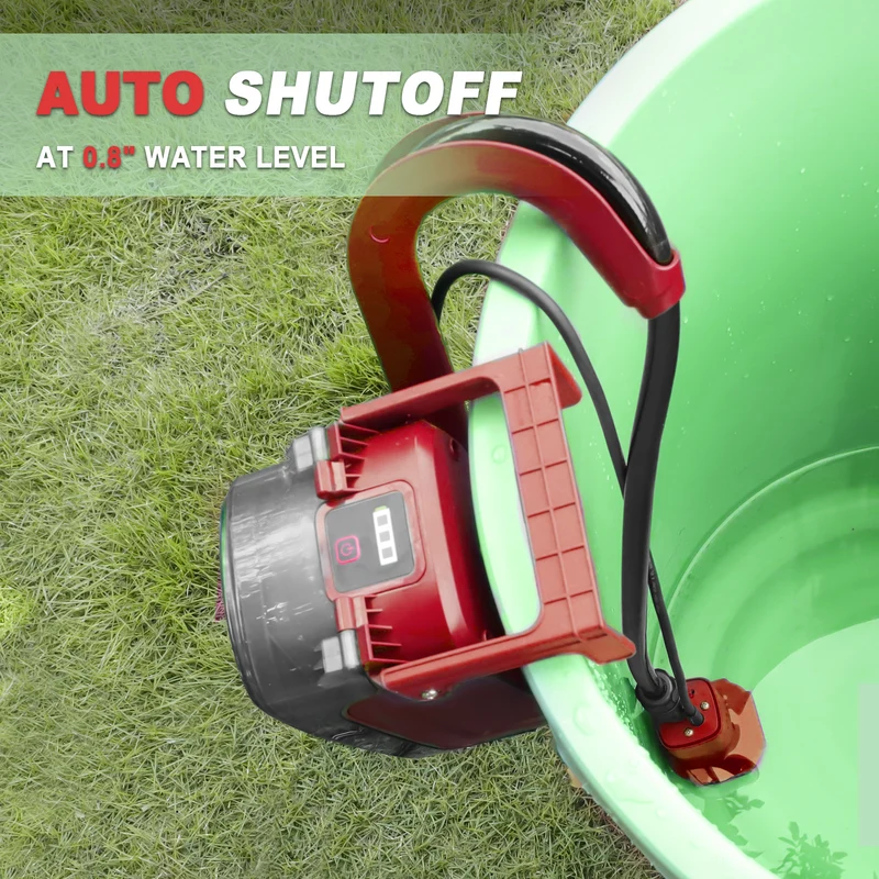 Mellif Submersible Water Pump,Compatible With Milwaukee 18V Battery(Battery Not Included）