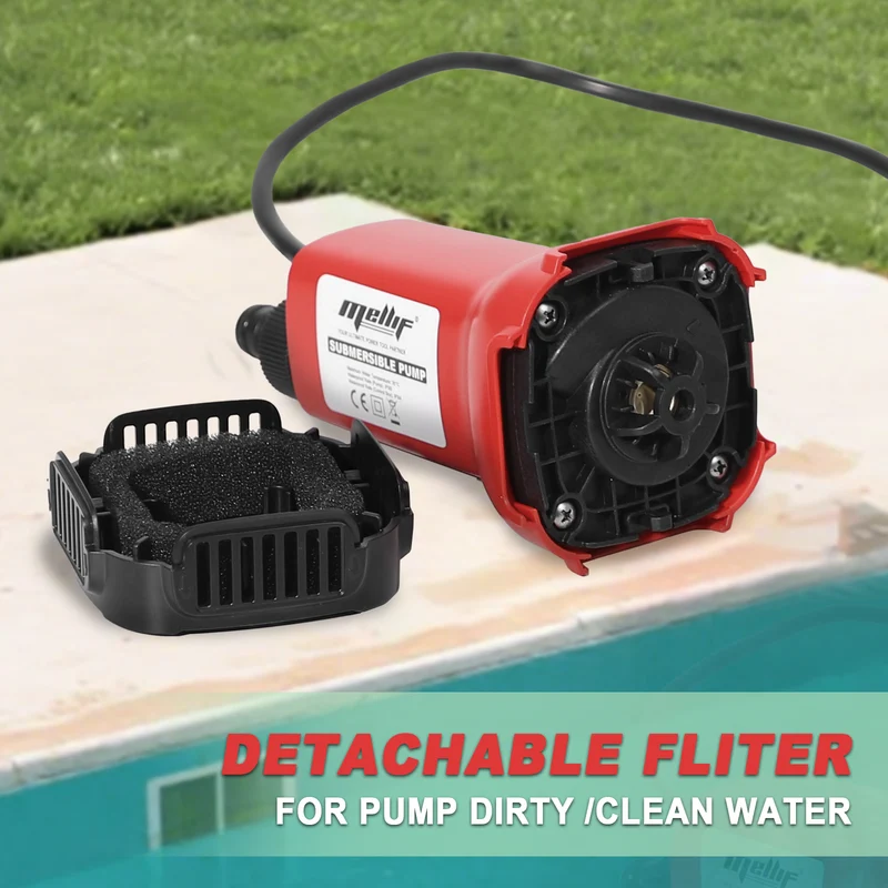 Mellif Submersible Water Pump,Compatible With Milwaukee 18V Battery(Battery Not Included）