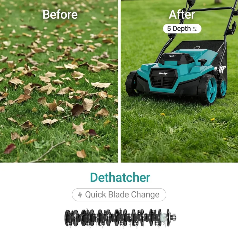 Mellif 15inch 2-in-1 Scarifier&Dethatcher(MFSCRF03)