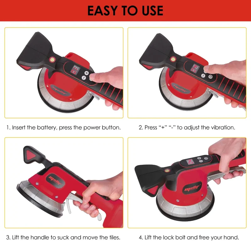 Mellif Tiler Vibrator,Compatible With Milwaukee 18V Battery(Battery Not Included）