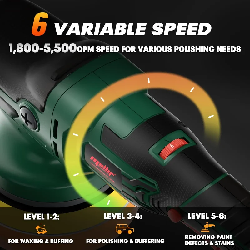 Mellif Brushless Polisher,Compatible With Makita Battery