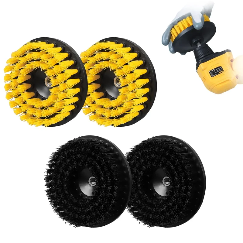 4 Packs Replacement Brush Heads for Mellif Spin Scrubber