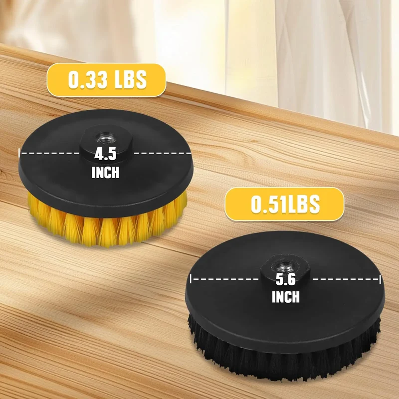 4 Packs Replacement Brush Heads for Mellif Spin Scrubber