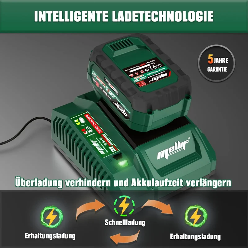 Mellif 18V 4.0Ah Battery & Charger,Replacement For Makita Battery