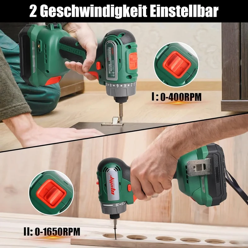 Mellif Cordless Screwdriver,Compatible with Makita Battery（Battery Not Included)